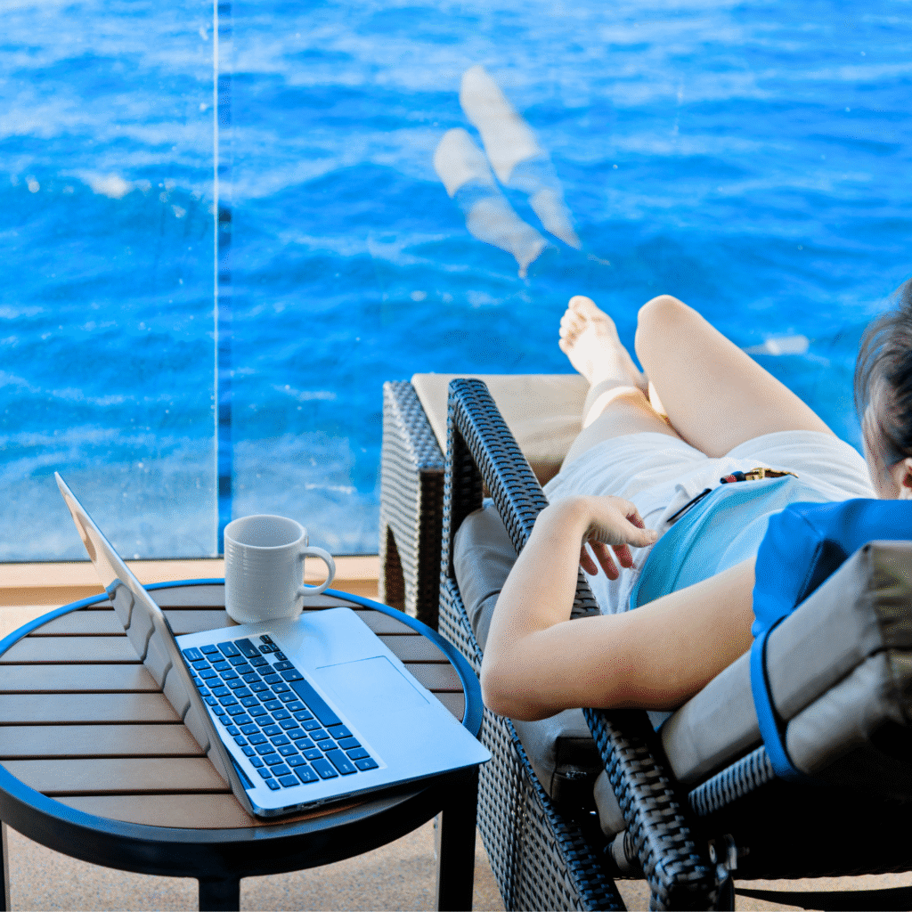 relaxing, cruiseing